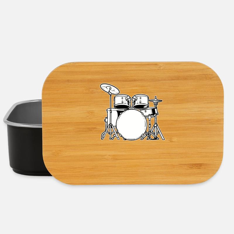 Schlagzeug Schlagzeuger - Lunch Box - Schwarz