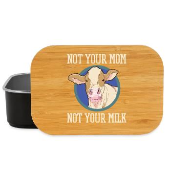 Vegan vegan cow - Lunch Box - black - Front