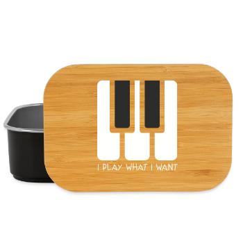I PLAY WHAT I WANT - Lunch Box - Schwarz - Vorne