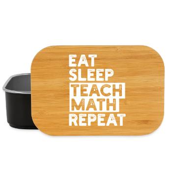 Professeur de mathématiques Mathématiques - Boîte à goûter - noir - Devant