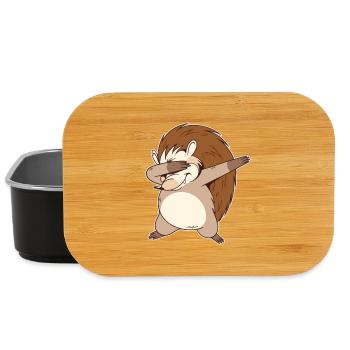 Dabbing Igel - Lunch Box - Schwarz - Vorne