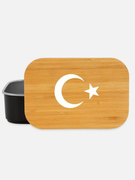 Stolz und Tradition – Türkei Flagge - Lunch Box - Schwarz
