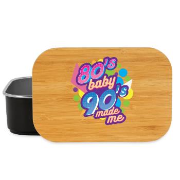 80s bébé des années 90 m'a fait 1980 1990 - Boîte à goûter - noir - Devant