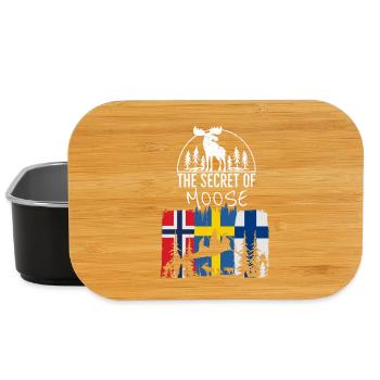 Le secret de l'orignal - Norvège - Suède - Finlande - Boîte à goûter - noir - Devant