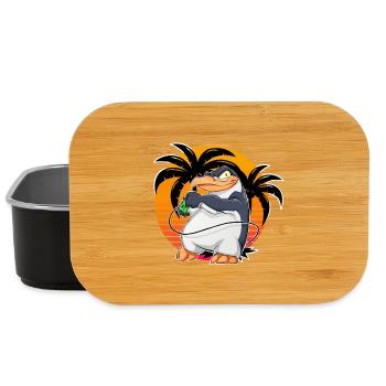 Jeu Penguin Gamer - Boîte à goûter - noir - Devant