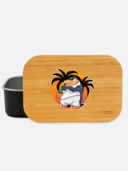 Pinguin Gamer Gaming - Lunch Box - Schwarz