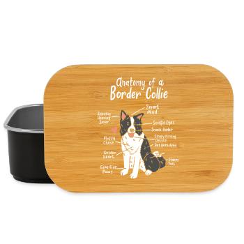 Border Collie - Lunch Box - black - Front
