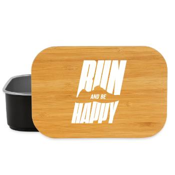 Running happily - Lunch Box - black - Front