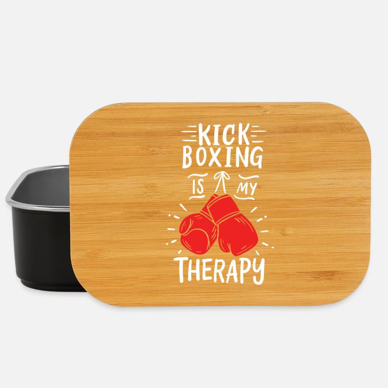 Kickboxing kickboxer - Lunch Box - black