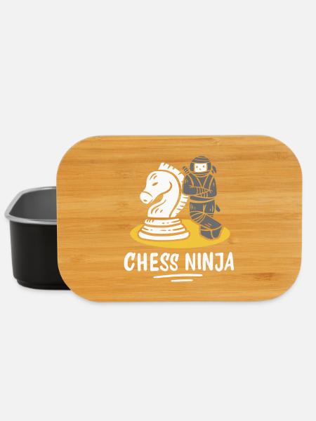 Schach Schachspieler - Lunch Box - Schwarz