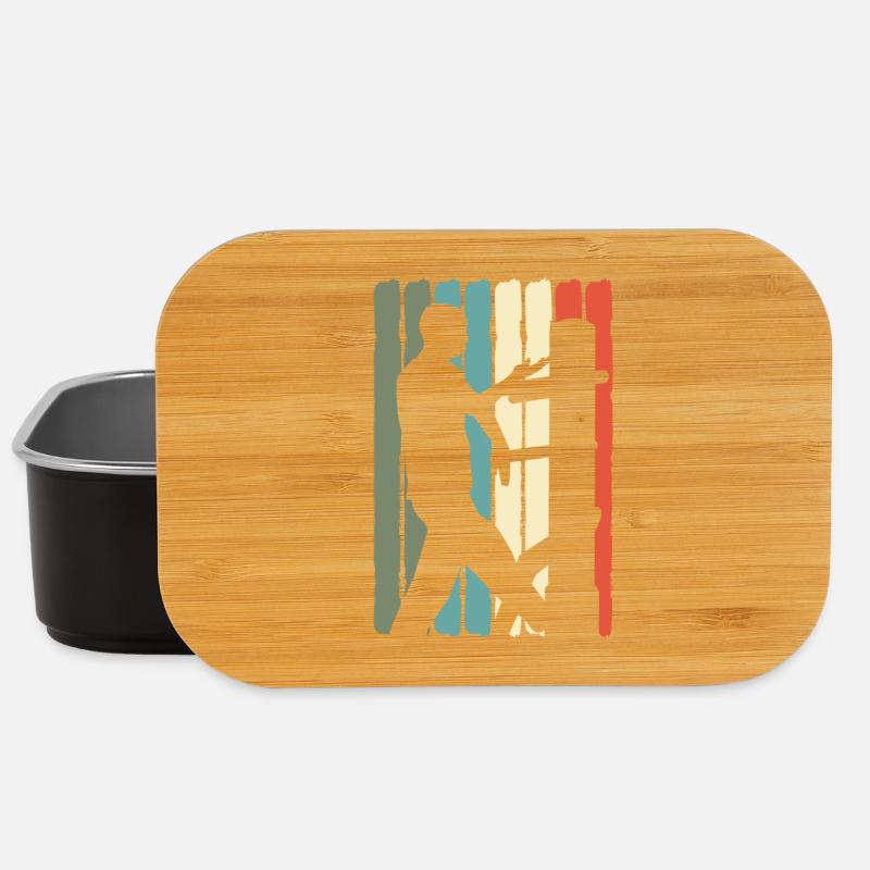Wing Chun Kung Fu Martial Arts Retro - Lunch Box - black