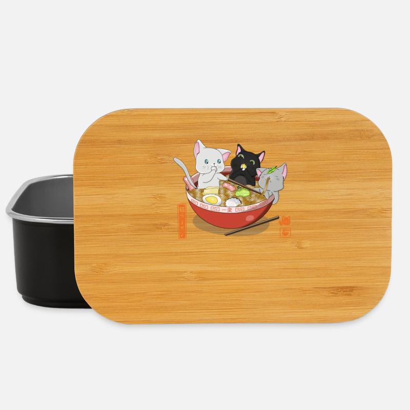 Ramen Cats - Lunch Box - black