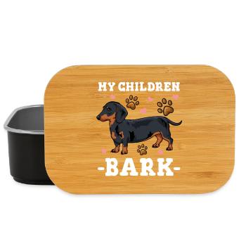 Dachshund - Lunch Box - black - Front