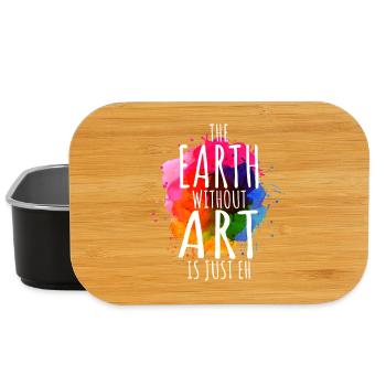 Earth Without Art Is Just Eh Kunst Kunstlehrer - Lunch Box - Schwarz - Vorne