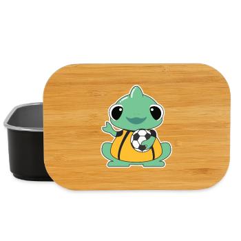 Chamäleon Torwart Fußball - Lunch Box - Schwarz - Vorne