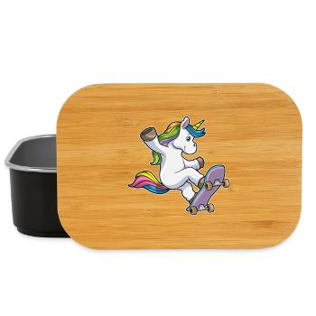 Unicorn Skater Skateboard - Boîte à goûter - noir - Devant