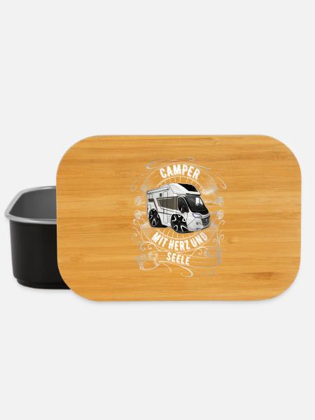 Camper Camping - Lunch Box - Schwarz