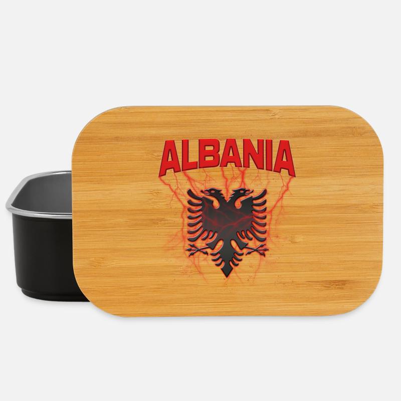 Albania Albanian Eagle - Lunch Box - black