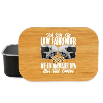 Lkw Fahrer Opa - Lunch Box - Schwarz - Vorne