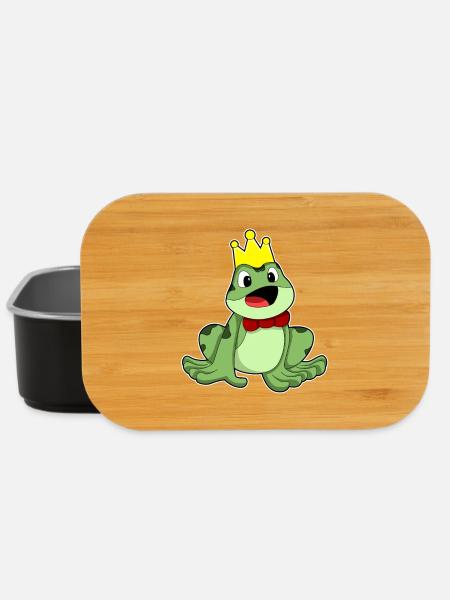 Frosch Krone - Lunch Box - Schwarz