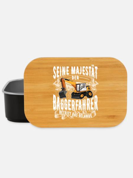 Baggerfahrer - Lunch Box - Schwarz