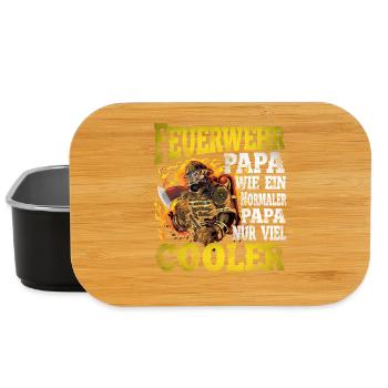 Feuerwehr Papa - Lunch Box - Schwarz - Vorne