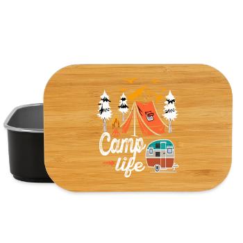 camping - Boîte à goûter - noir - Devant