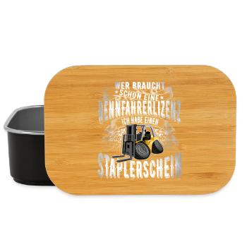 Staplerfahrer - Lunch Box - Schwarz - Vorne