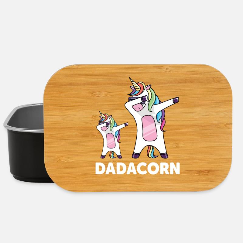 Papa Einhorn Dadacorn - Lunch Box - Schwarz