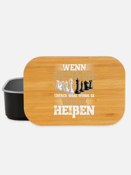 Schach - Lunch Box - Schwarz