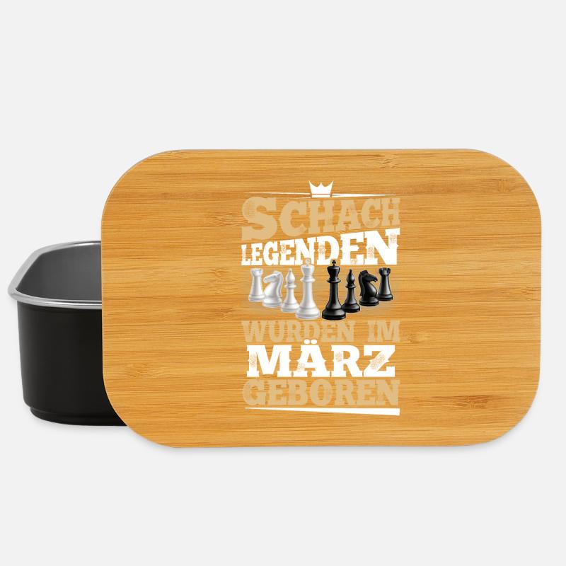 Schach Legenden Wurden Im März Geboren - Lunch Box - Schwarz