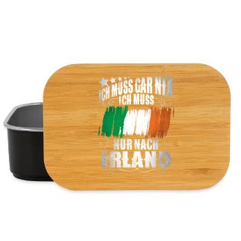 Ich Muss Gar Nix Ich Muss Nur Nach Irland - Lunch Box - Schwarz - Vorne