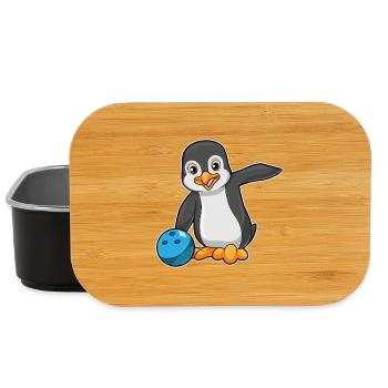 Penguin Bowling Boule de bowling - Boîte à goûter - noir - Devant