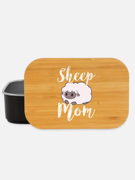 Schaf Schafe Mama Mutter - Lunch Box - Schwarz