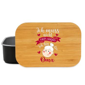 Je suis la grand-mère – effrontée et aimante - Boîte à goûter - noir - Devant