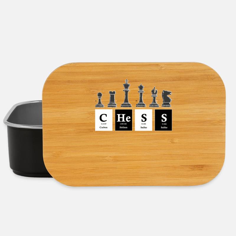 Chess Periodic Table Chess Player - Lunch Box - black