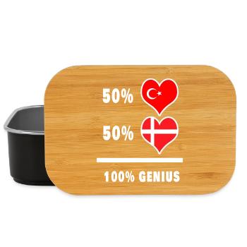 Dänemark und Türkei genial / Geschenk - Lunch Box - Schwarz - Vorne