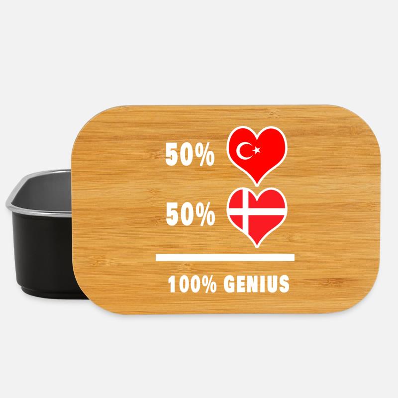 Denmark and Turkey awesome / gift - Lunch Box - black