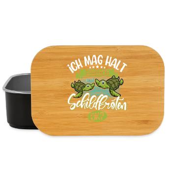 Ich Mag Halt Einfach Schildkröten Ok? - Lunch Box - Schwarz - Vorne