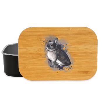 Rabbit - Lunch Box - black - Front