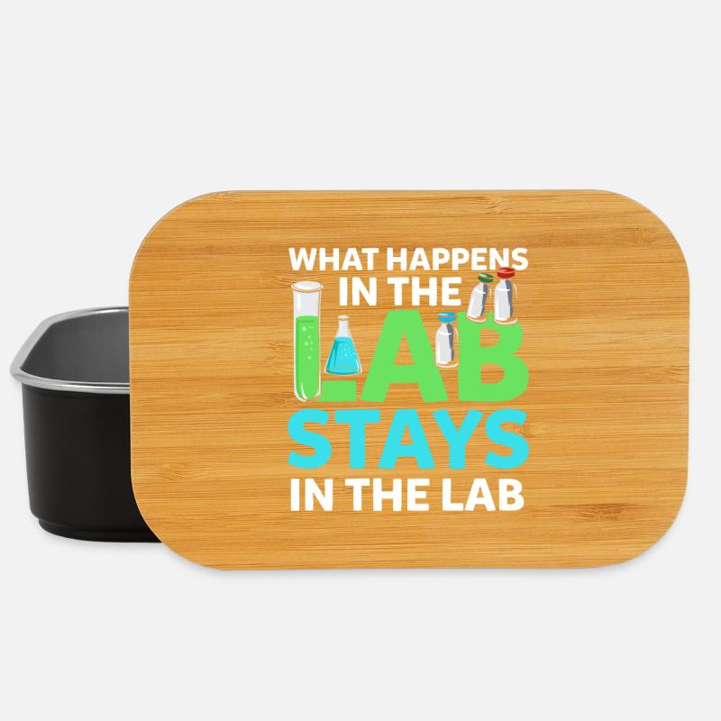 What Happens In The Lab Stays In Lab Chemistry Lab - Lunch Box - black