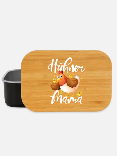 Hühner Mama - Lunch Box - Schwarz