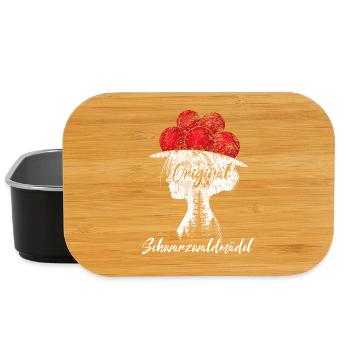 Schwarzwaldmädel Bollenhut Schwarzwald Grunge - Lunch Box - Schwarz - Vorne