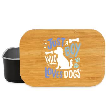 Chien Amoureux des chiens - Boîte à goûter - noir - Devant