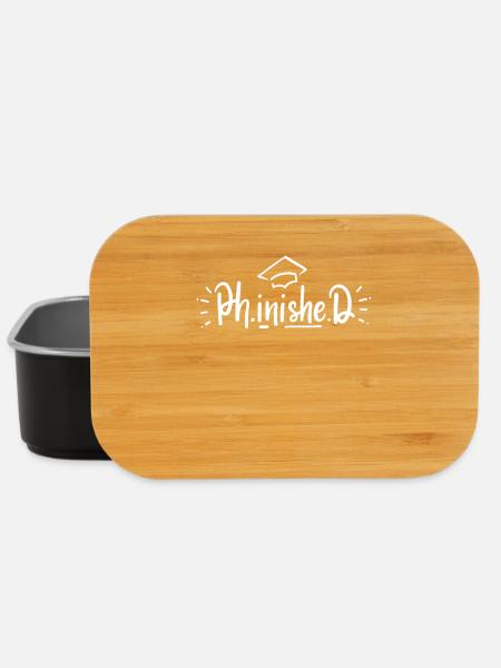 PhD Doktorat Abschluss - Lunch Box - Schwarz