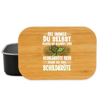 Schildkröte - Lunch Box - Schwarz - Vorne