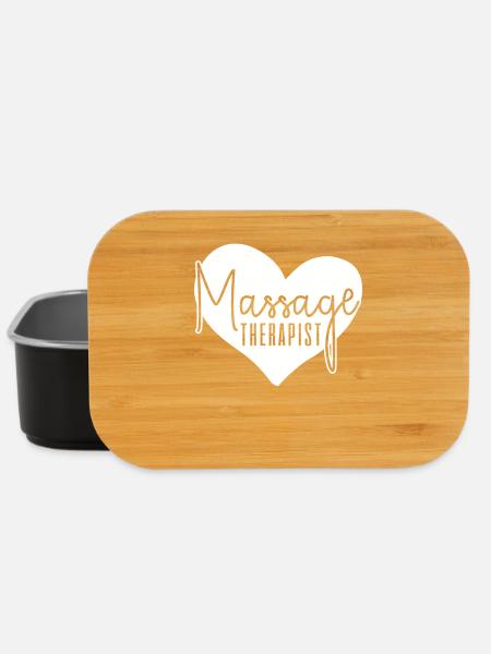 Massagethérapeute massage - Boîte à goûter - noir