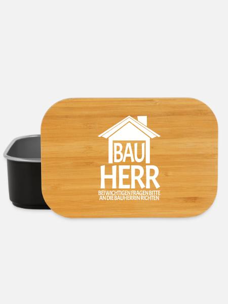 Bauherr Hausbau Baustelle - Lunch Box - Schwarz