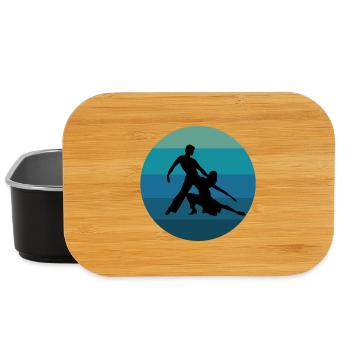 Latin Dancing Dance Couple Salsa - Lunch Box - black - Front