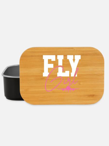 Flugzeug - Lunch Box - Schwarz
